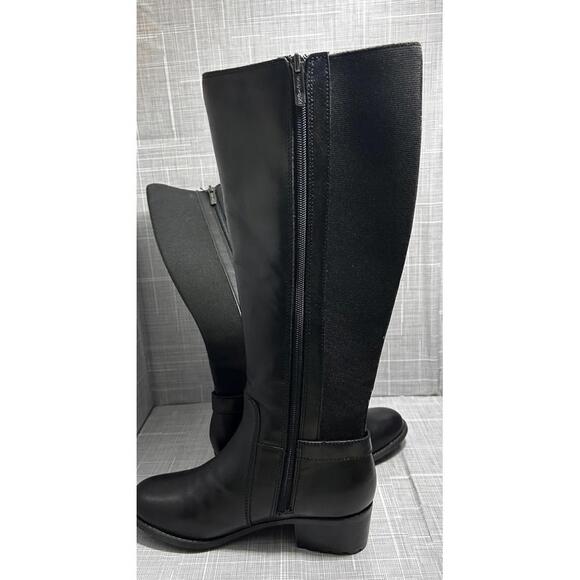 Easy Spirit Women’s Black Knee High Boots Size 5.5M Low Heel Stretch NWOB - Picture 2 of 8